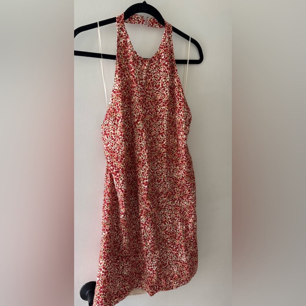 Reformation Red Floral Mini Dress - Picture 5 of 9